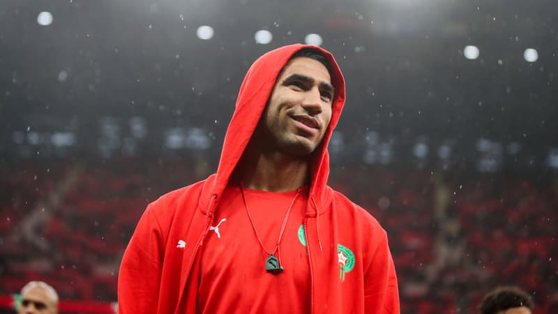 Achraf Hakimi en action avec le PSG.