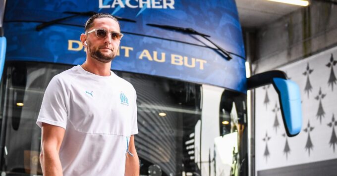 Adrien Rabiot en action avec l'Olympique de Marseille.