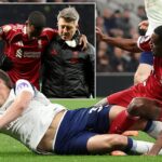 Alexander Isak in action for Liverpool before suffering an injury.