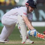Zak Crawley and Harry Brook in action during the third Ashes Test.