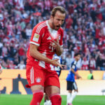Harry Kane en action face à Heidenheim.