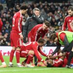 Un joueur blessé sur le terrain