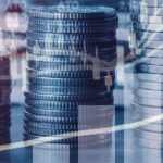 Graphique boursier montrant des fluctuations de cours à la Bourse de Casablanca