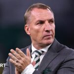 Brendan Rodgers in managerial attire.