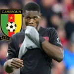 Christian Kofane en action avec le Bayer Leverkusen.