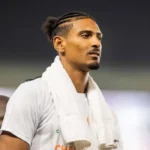 Sébastien Haller en action pour la Côte d'Ivoire.