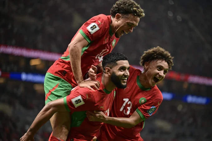 Équipe nationale marocaine en action
