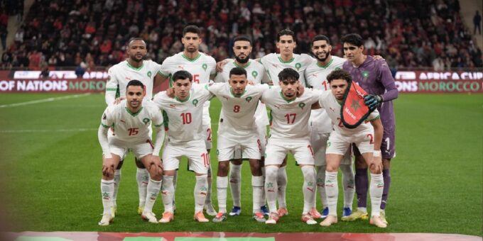 L'équipe nationale du Maroc affronte la Tanzanie en huitièmes de finale de la CAN 2025 à Rabat.