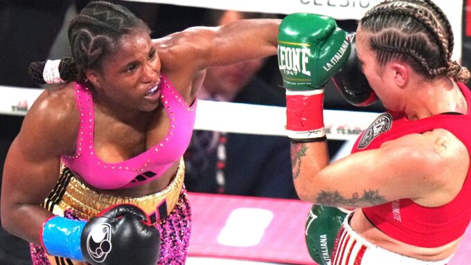 Caroline Dubois secures a wide points victory on the Jake Paul vs Anthony Joshua undercard.