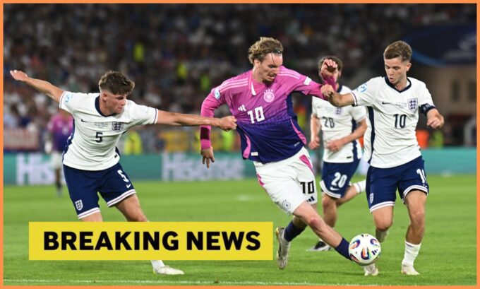 Charlie Cresswell in action for England.