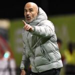 Chelsea manager Enzo Maresca in action on the touchline.