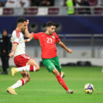 Équipe du Maroc en action sur le terrain.