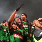 Montreuil en action pendant la Coupe de France