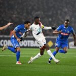 L'équipe du Paris Saint-Germain en action contre le Vendée Fontenay Foot.
