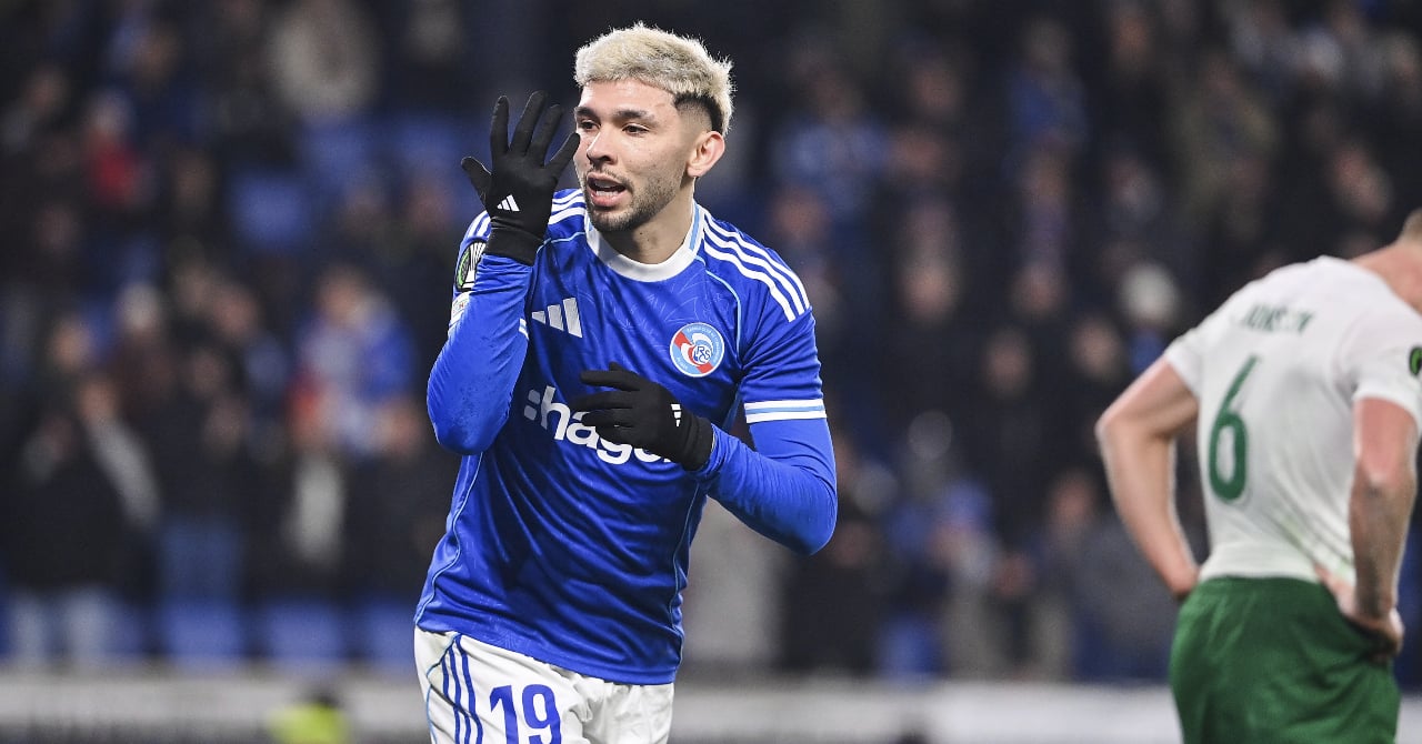 Équipe du Racing Club de Strasbourg en action