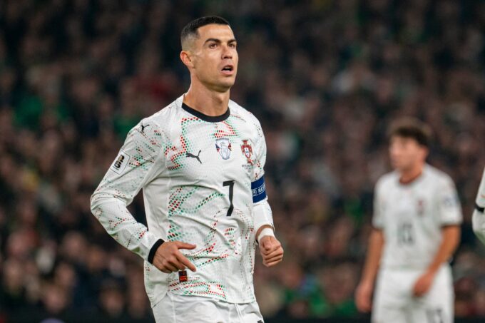 Cristiano Ronaldo en action sur le terrain.