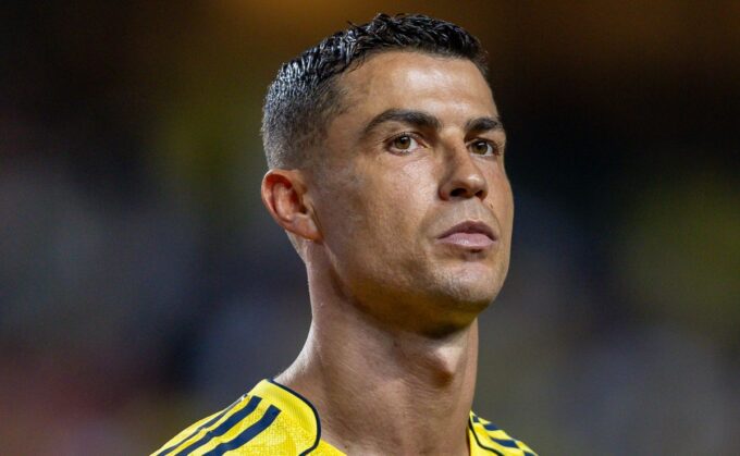 Cristiano Ronaldo of Al-Nassr in action.