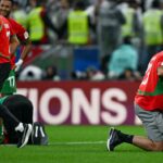 ** صورة لأسامة طنان يهتف بعد سجله هدفًا في المباراة.