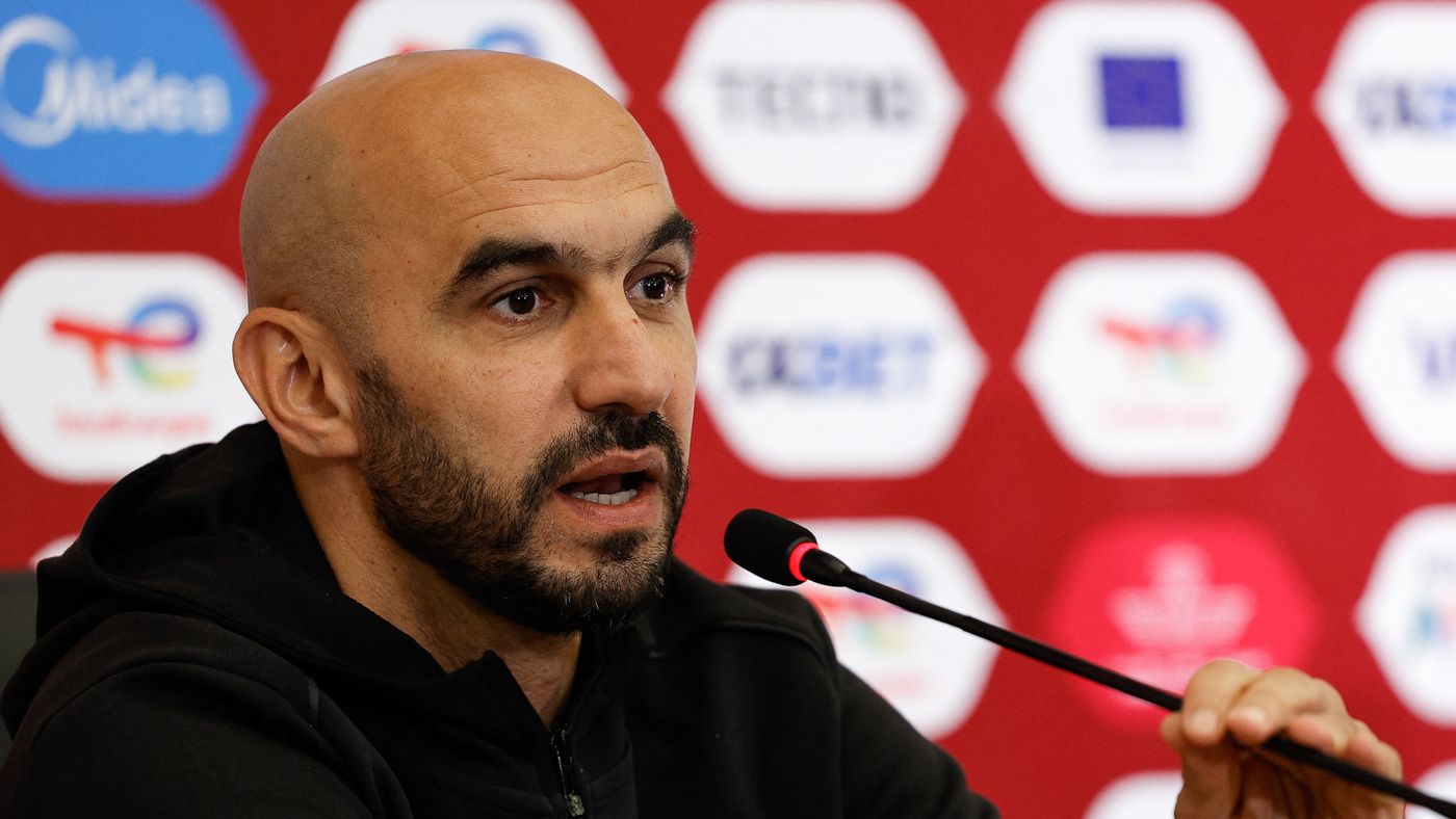 ** الصورة التي تم التقاطها بعد فوز المغرب على جزر القمر في كأس أمم أفريقيا 2025