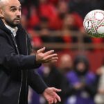 ** صورة لمنتخب المغرب يلعب ضد جزر القمر في كأس أمم إفريقيا.