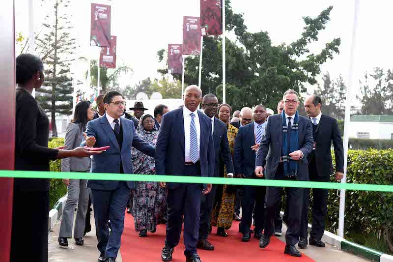 الصورة الرسمية لافتتاح فضاء للمشجعين بمناسبة كأس إفريقيا للأمم 2025 بالمملكة المغربية.
