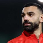 ** صورة محمد صلاح أثناء مباراة مصر ضد زيمبابوي في كأس الأمم الأفريقية.