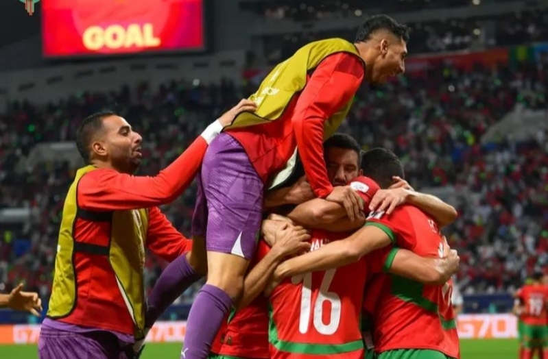 صورة للمنتخب المغربي في كأس العرب