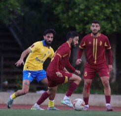 صورة ملعب فؤاد شهاب في جونية، حيث لعبت مباراة جويا ضد الصفاء.