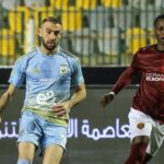 ** صورة للاهلي يحتفي بعد الفوز على سيراميكا كليوباترا