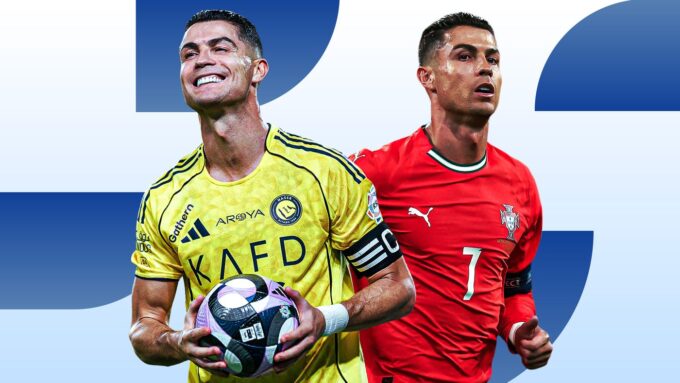 صورة كريستيانو رونالدو في ملعب النصر