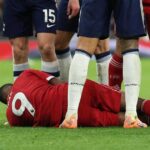 ** لاعبو ليفربول يهتفون بعد فوزهم على توتنهام هوتسبير.