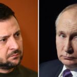 طائرة مسيرة تحلق فوق مبنى يرمز لمقر إقامة، في سياق التوتر بين أوكرانيا وروسيا.