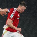 Swindon Town Football Club captain Ollie Clarke in action.