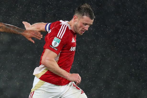 Swindon Town Football Club captain Ollie Clarke in action.