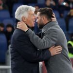 Cesc Fabregas and Assane Diao in action during the Coppa Italia match between Como 1907 and FC Sudtirol.