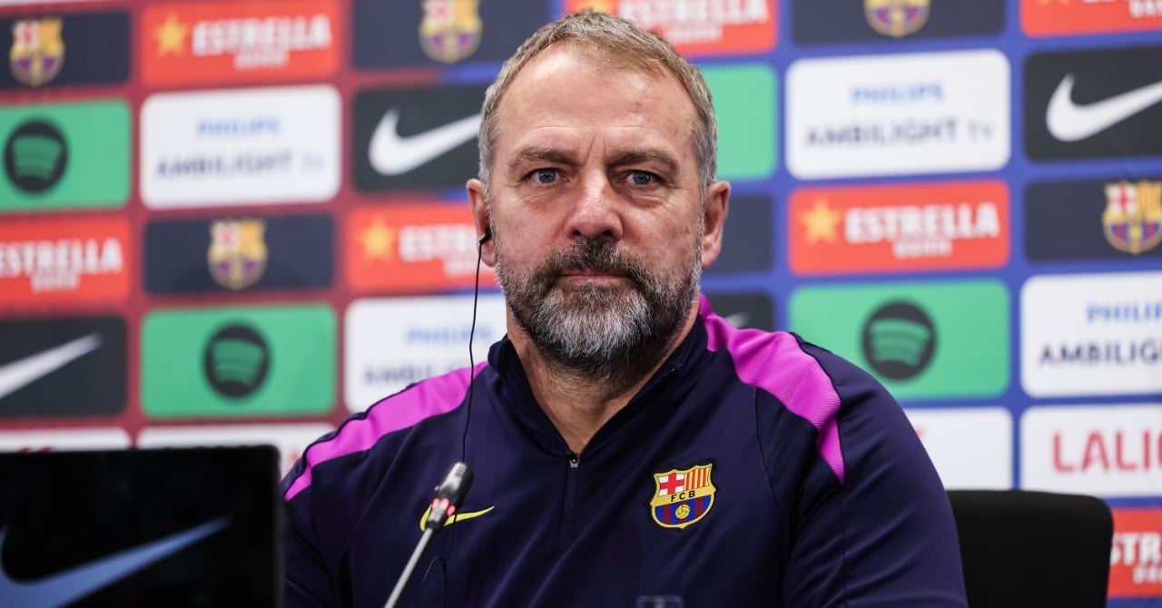 L'équipe du FC Barcelone en action contre Villarreal.