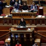 Amélie de Montchalin, ministre de l'Action et des Comptes publics, au Sénat en décembre 2025.