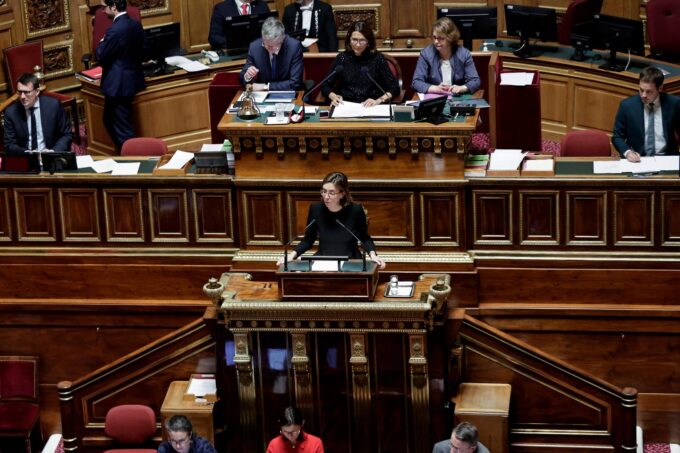 Amélie de Montchalin, ministre de l'Action et des Comptes publics, au Sénat en décembre 2025.