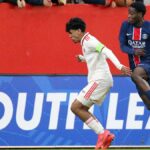 Les joueurs du PSG en action contre Fontenay-le-Comte.