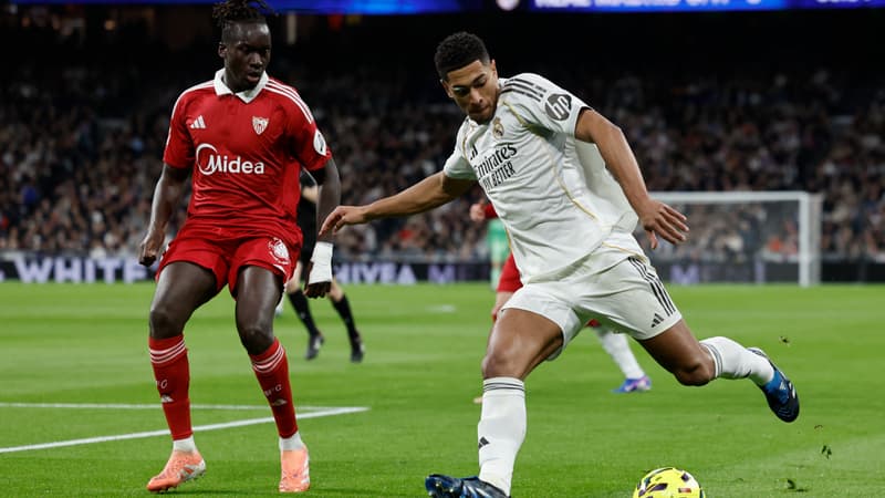 Le Real Madrid en action contre le Séville FC.