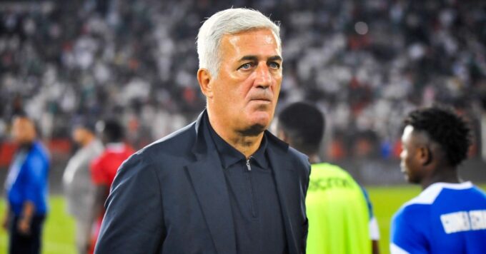 L'équipe d'Algérie en action lors d'un match de qualification pour la CAN.