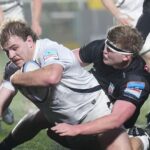 Bath Rugby players celebrating a try