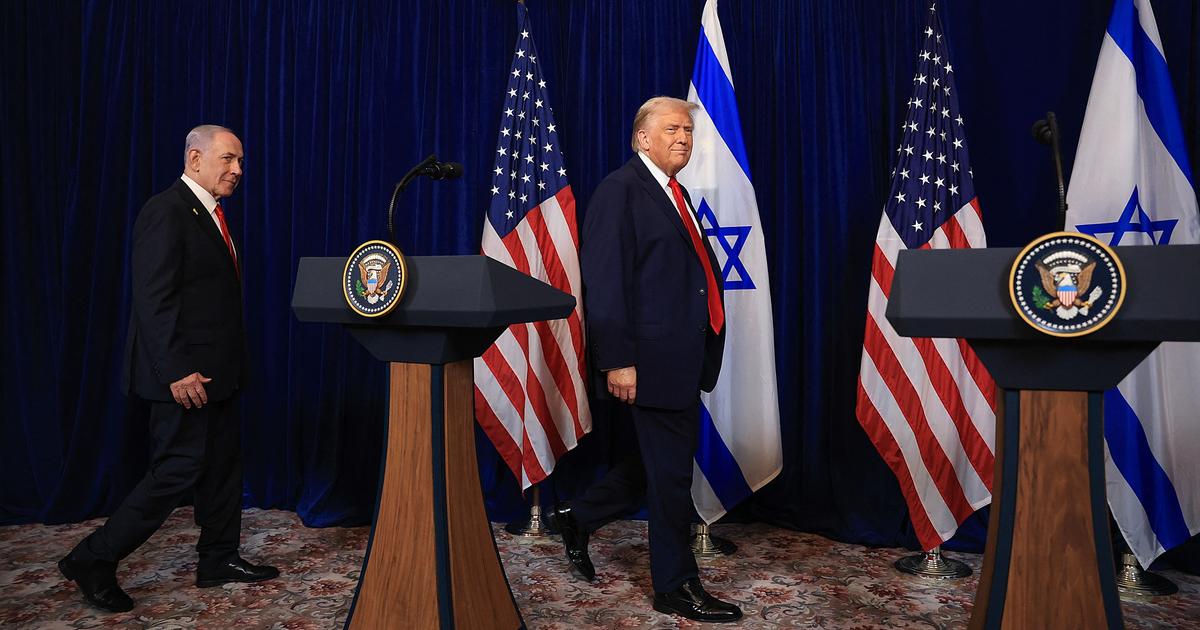 Donald Trump et Benyamin Netanyahou lors d'une rencontre à Mar-a-Lago, affichant une unité de façade.