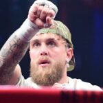 Jake Paul and Lawrence Okolie in the ring