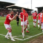 Jay Rodriguez in action for Wrexham AFC.