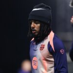 Jules Koundé en action avec le FC Barcelone.