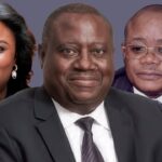 Montage photo de Francine Muyumba, Richard Muyej et Félix Momat, figures de l'opposition kabiliste en exil en Afrique du Sud.