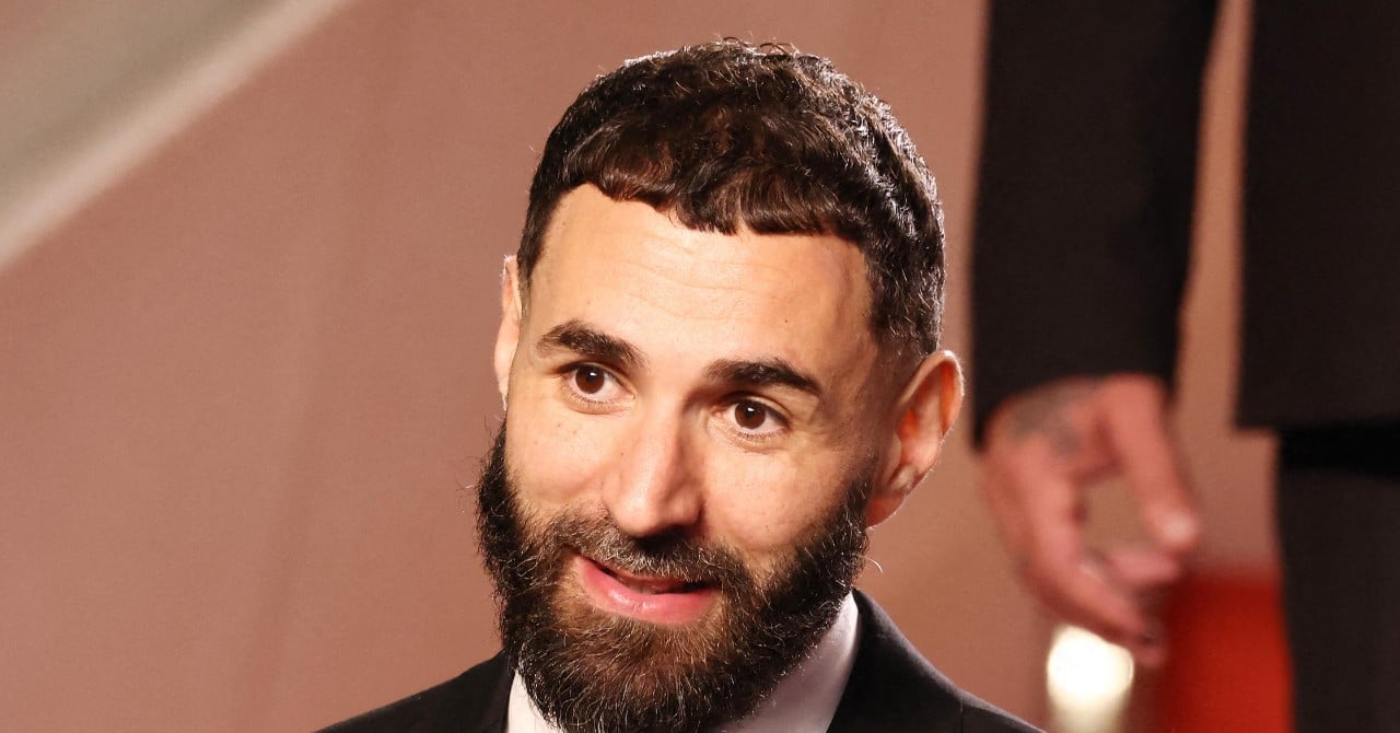 Karim Benzema en action avec l'Olympique Lyonnais.