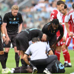 Romelu Lukaku in action on the pitch.