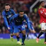 Manchester United players in action against Bournemouth